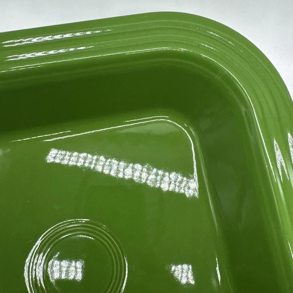 HOMER LAUGHLIN FIESTAWARE Shamrock Green Square Baker  Pottery Baking Pan